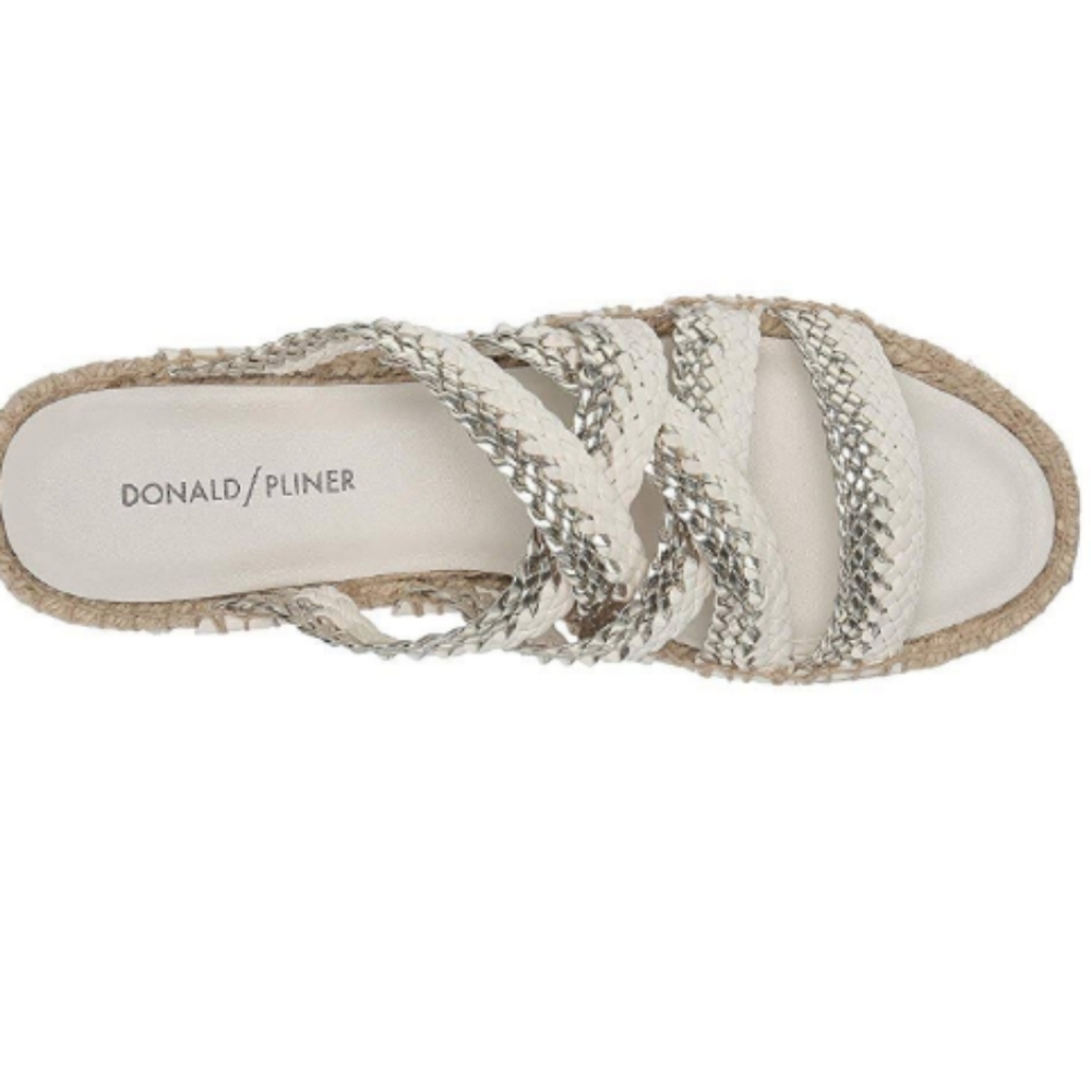COPY - Donald Pliner Gold and White Sandals